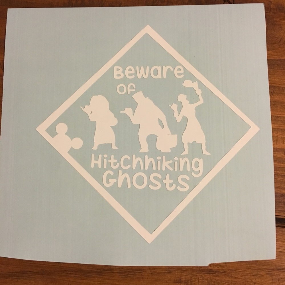 Hitch hiking ghost decal